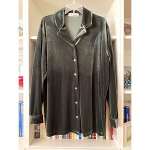NWOT LT Sport velour velvet top, size S
